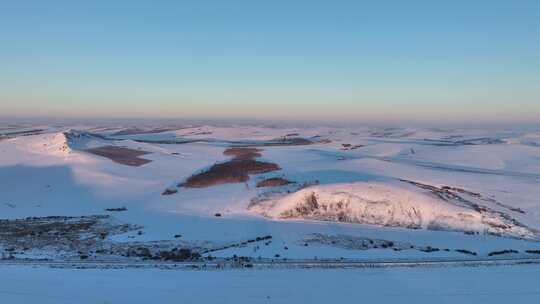 大兴安岭自然风光冬季雪景