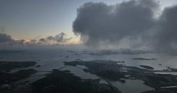 平潭岛傍晚航拍