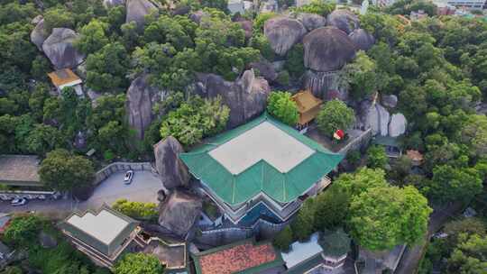 航拍厦门虎溪禅寺