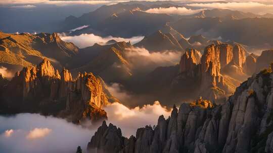 群山云海壮丽全景