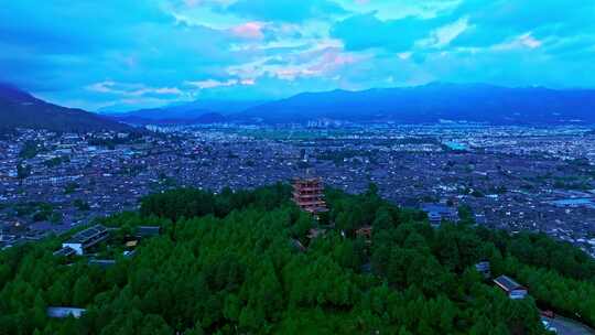 云南丽江古城夜景