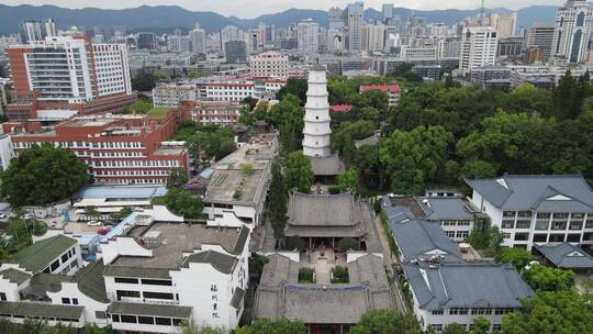 福建福州城市风光地标建筑航拍