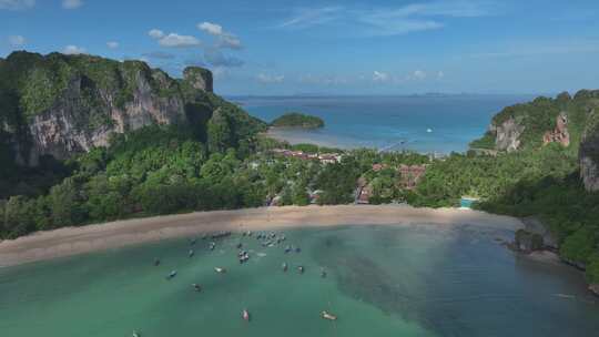 HDR泰国甲米莱雷海岛海滨风情自然风光视频素材模板下载