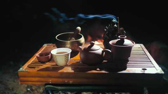 中式茶文化 茶具视频素材模板下载