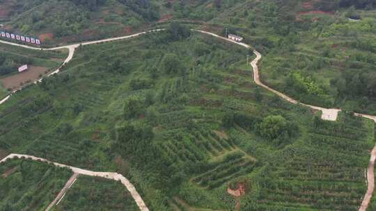 航拍美丽乡村 农村田园风光 美丽乡村航拍