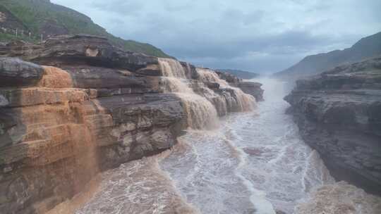 黄河黄河壶口瀑布江河山河河流奔腾河流长江