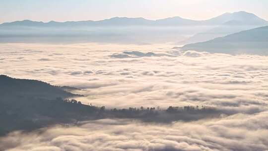 景迈山茶山云海日出