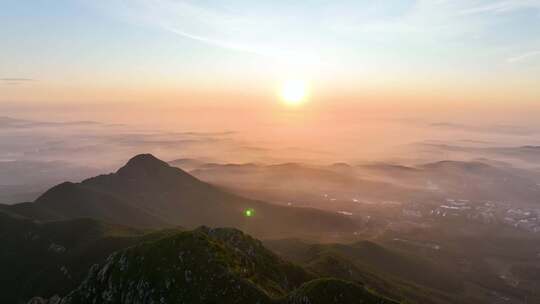 日出 云海 航拍 高山