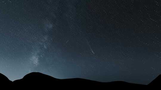 4K夜空夜晚星空银河延时