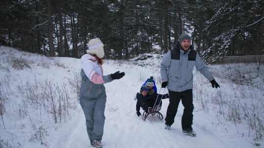 雪，冬季，假期，旅行