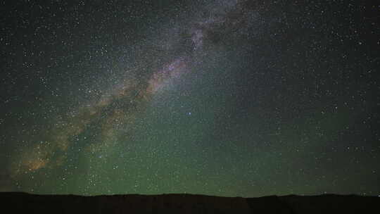 英仙座流星雨星空银河延时摄影