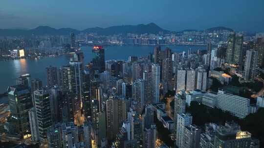 香港夜景航拍