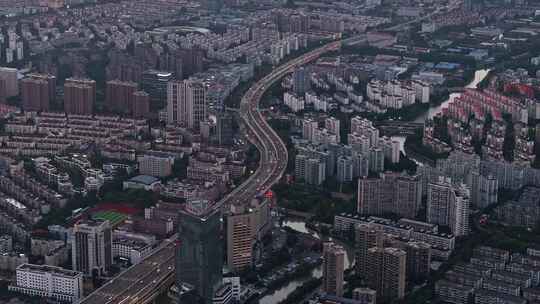 上海 城市道路 交通 浦东发展视频素材模板下载