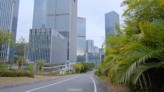 广西南宁五象新区城市街道街景