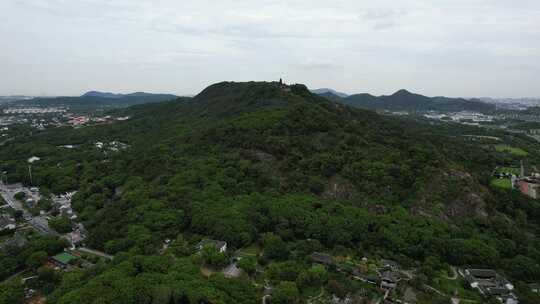 合集江苏苏州苏州灵岩山风景区航拍