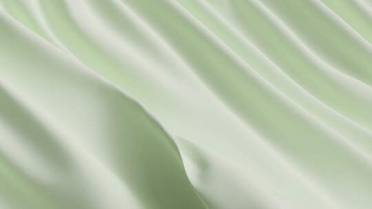 抽象柔情绿丝背景奢华波浪布缎面柔和彩色面