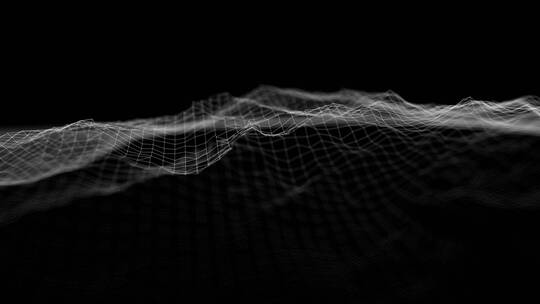 3D渲染抽象网络科技通讯连接黑色背景