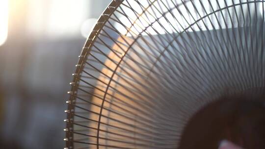 小清新唯美文艺夏天日落电风扇视频素材