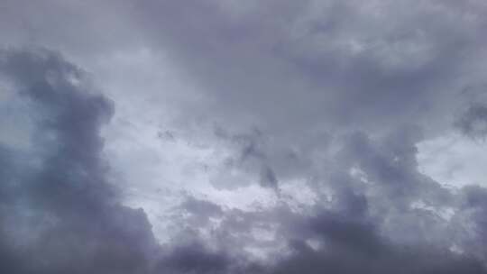 雨天乌云云层流动