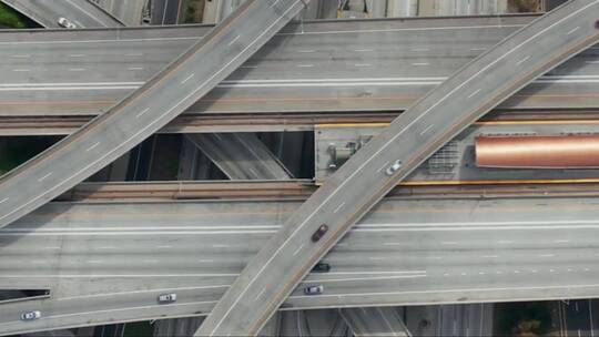 高速公路空中特写