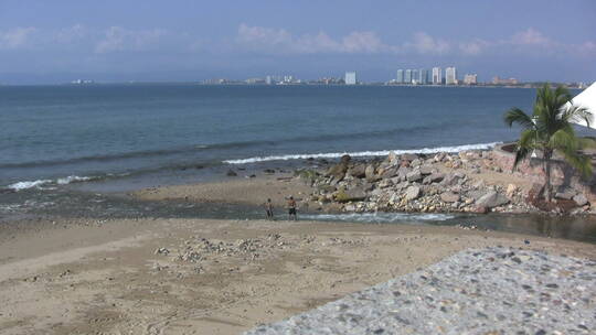 海边海浪景观视频素材模板下载