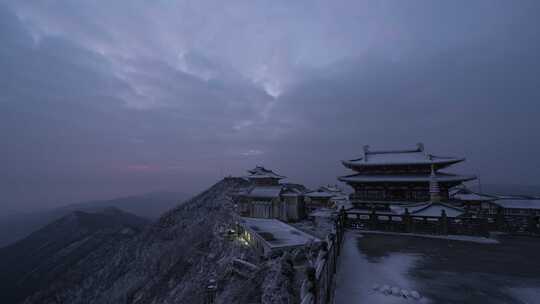 湖北大洪山云彩风光延时