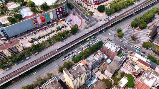 深圳市横岗街道商业中心航拍