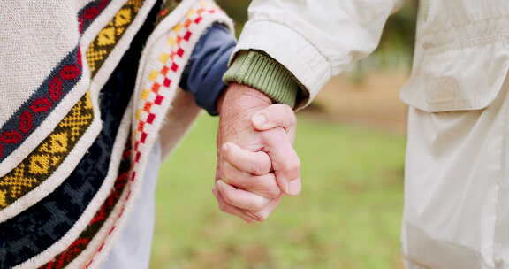 手牵手，团结和信任，支持和爱在关系中