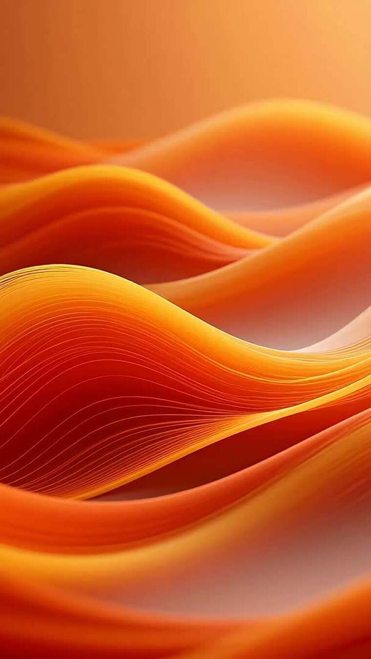 橙色抽象波浪背景素材
