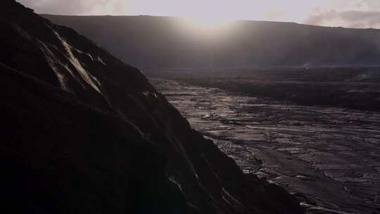 吸烟，火山，山，熔岩流