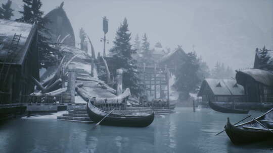 冬季2K的古代港口