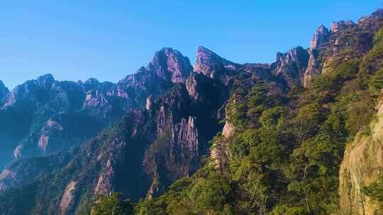 安徽黄山索道缆车美景风景视频素材