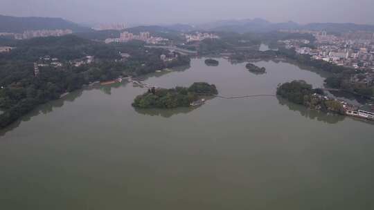 广东惠州西湖景区航拍