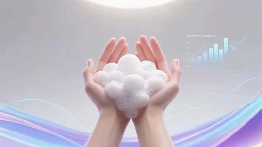 洗面奶 洁面乳泡沫广告素材