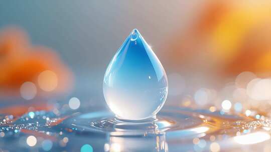 微距水滴特写素材