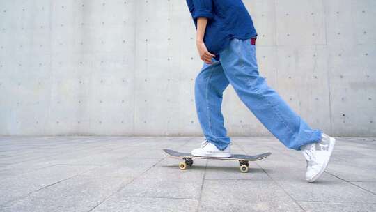 玩转滑板滑板少年视频素材模板下载