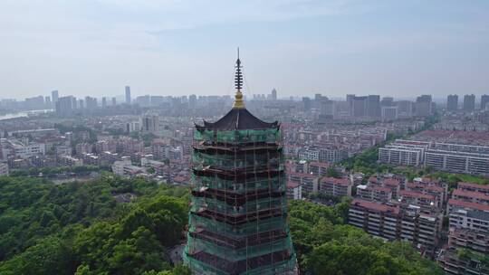 绍兴上虞虹蛘公园山顶宝塔