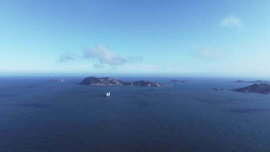 4K航拍海岛自然风光