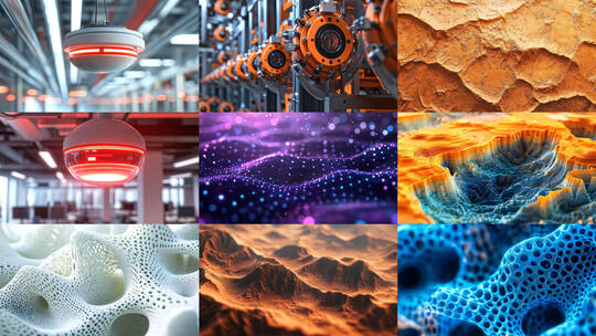 物联网传感器生物技术未来概念6高清在线视频素材下载