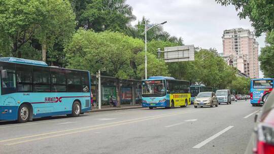 街道延时  马路延时 东莞街道 车流延时