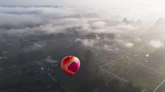 桂林风光 桂林山水 桂林航拍风光风景日出