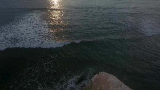 海洋上的日落视频素材模板下载
