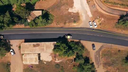 道路、铺路、摊铺机、汽车