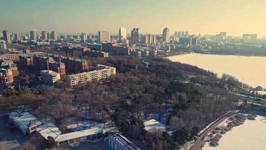 长春南湖城市风景航