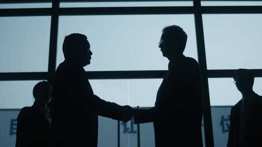 商务合作握手 商务谈判 商务办公