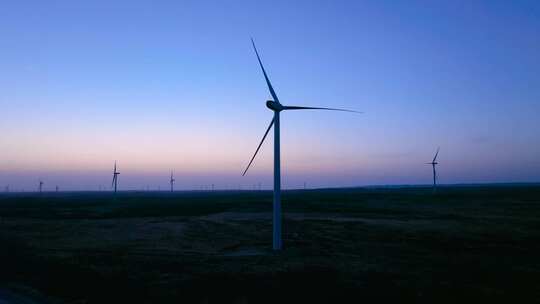 风力发电 大风车 清洁能源视频素材模板下载