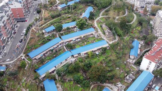 航拍湖北宜昌西陵区城区建设