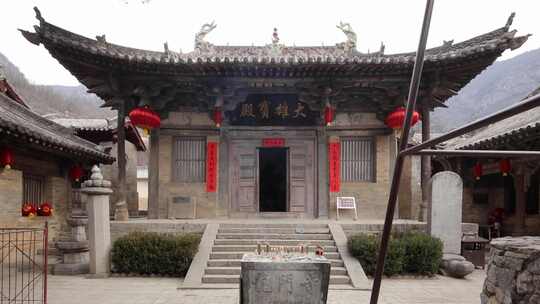 山西长治浊漳河谷龙门寺古建筑分镜素材