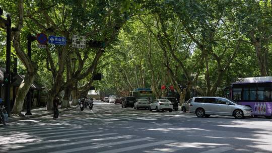 杭州城市街头人文景观