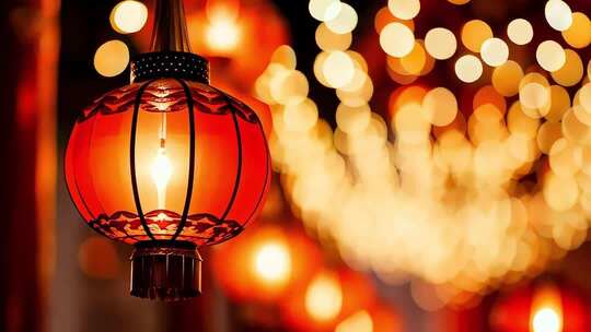 红色灯笼特写